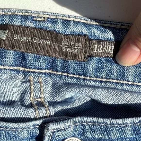 Levi’s Slight Curvy Mid-Rise Straight 12/31 - Picture 3 of 4